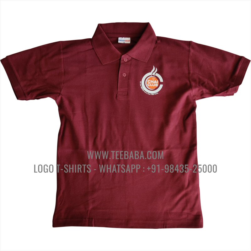 2- Cafe Uniform Collar Polo T-Shirt