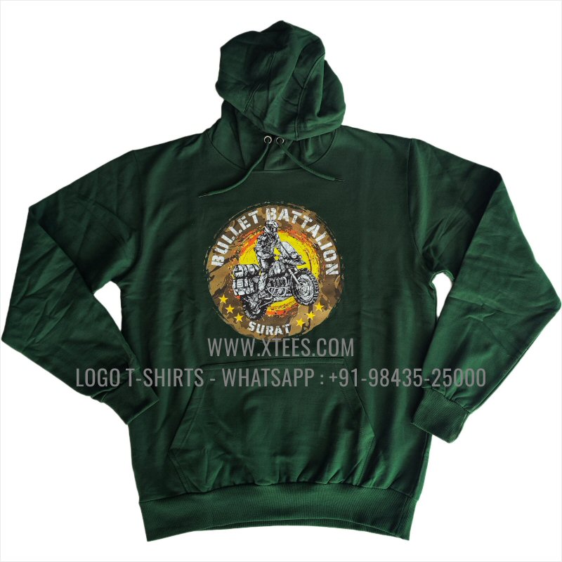 Biker Club Hoodie With Pocket