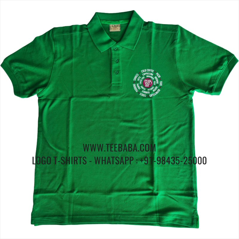 Cafe Uniform Collar Polo T-Shirt