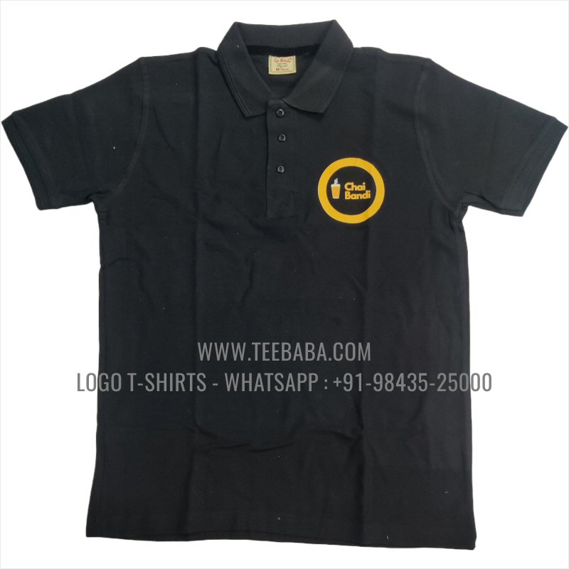 Cafe Uniform Collar Polo T-Shirt