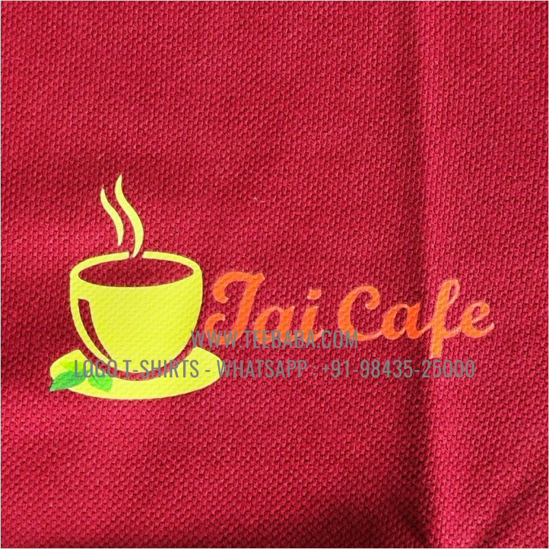 Cafe Uniform Collar Polo T-Shirt