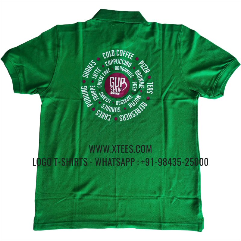 Coffee Shop Uniform Collar Polo T-Shirt