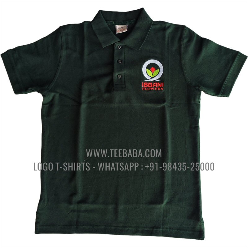 Flower Delivery Uniform Collar Polo T-Shirt