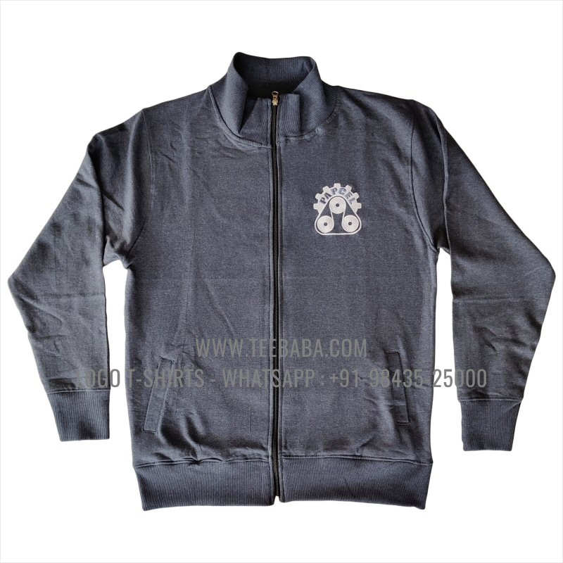 High Neck Full Zipper Sweatshirt