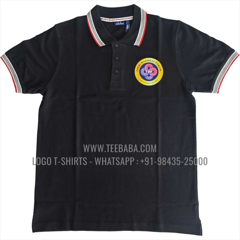 Jacquard Collar Polo T-Shirt