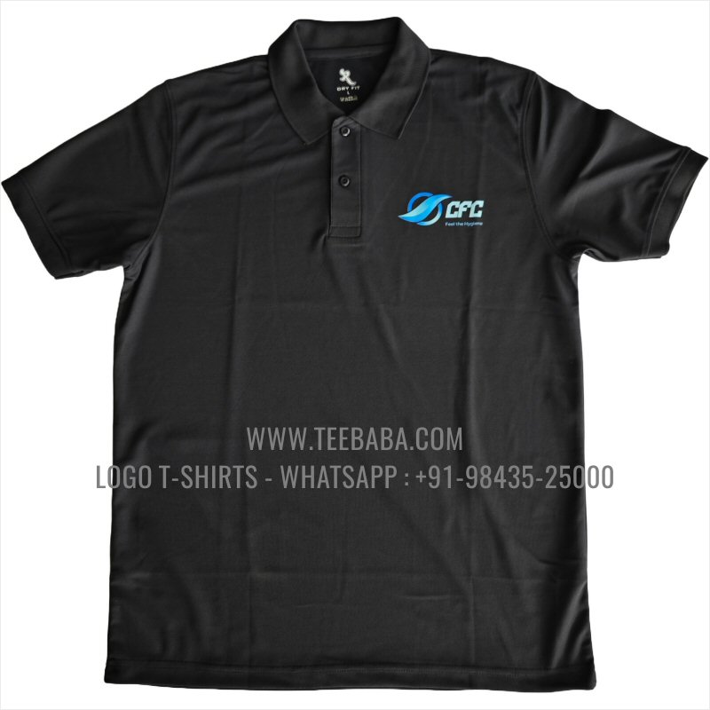 PP Dry Fit 170 GSM Polyester Collar Polo T-Shirt