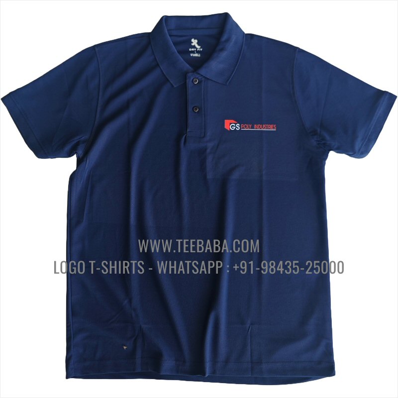 PP Dry Fit 170 GSM Polyester Collar Polo T-Shirt