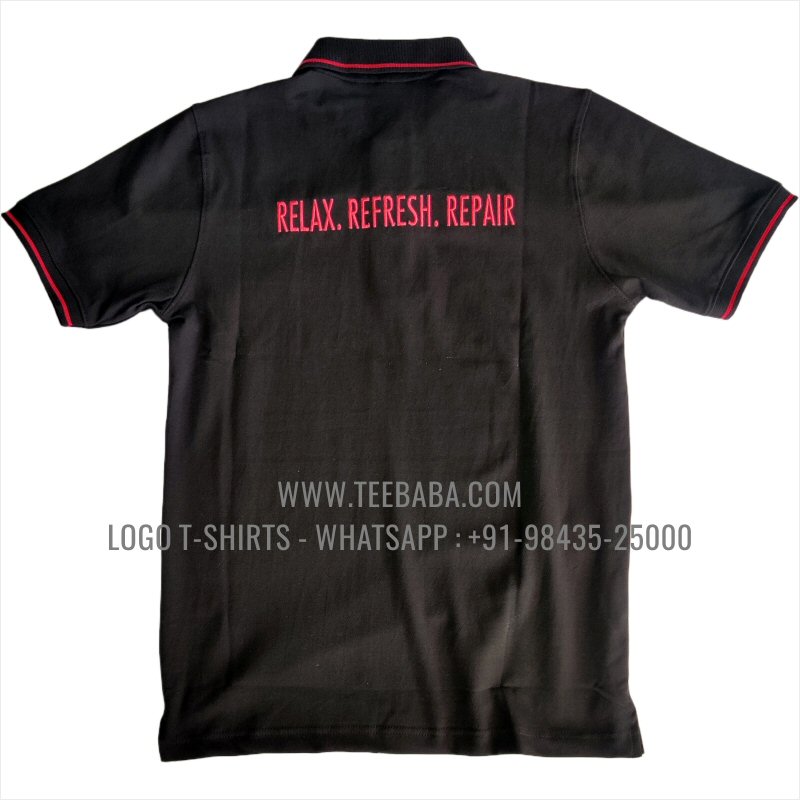 Saloon Uniform Collar Polo T-Shirt