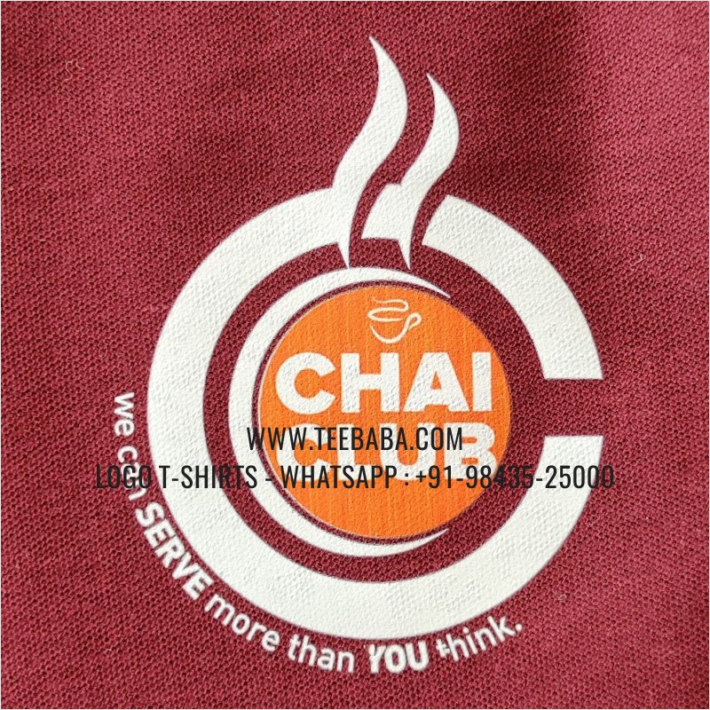 Tea Shop Uniform Collar Polo T-Shirt