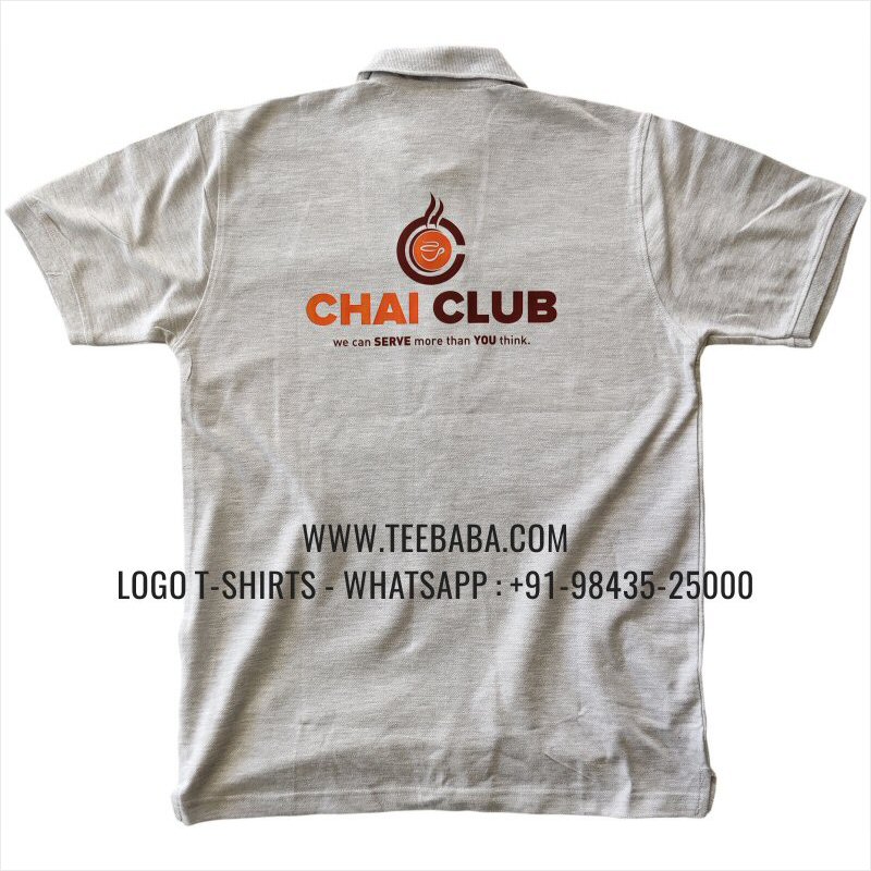 Tea Shop Uniform Collar Polo T-Shirt