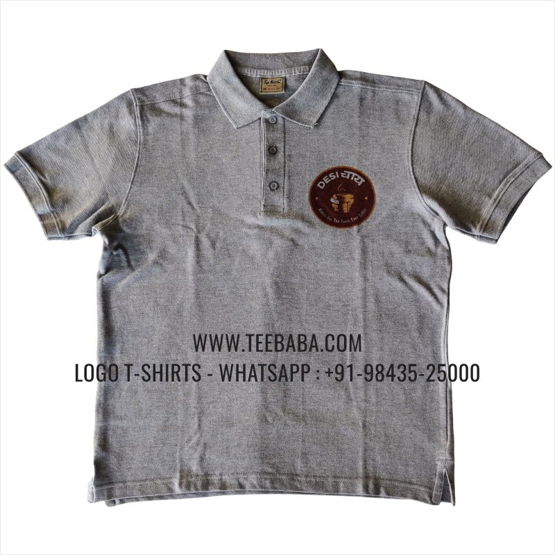 Tea Shop Uniform Collar Polo T-Shirt