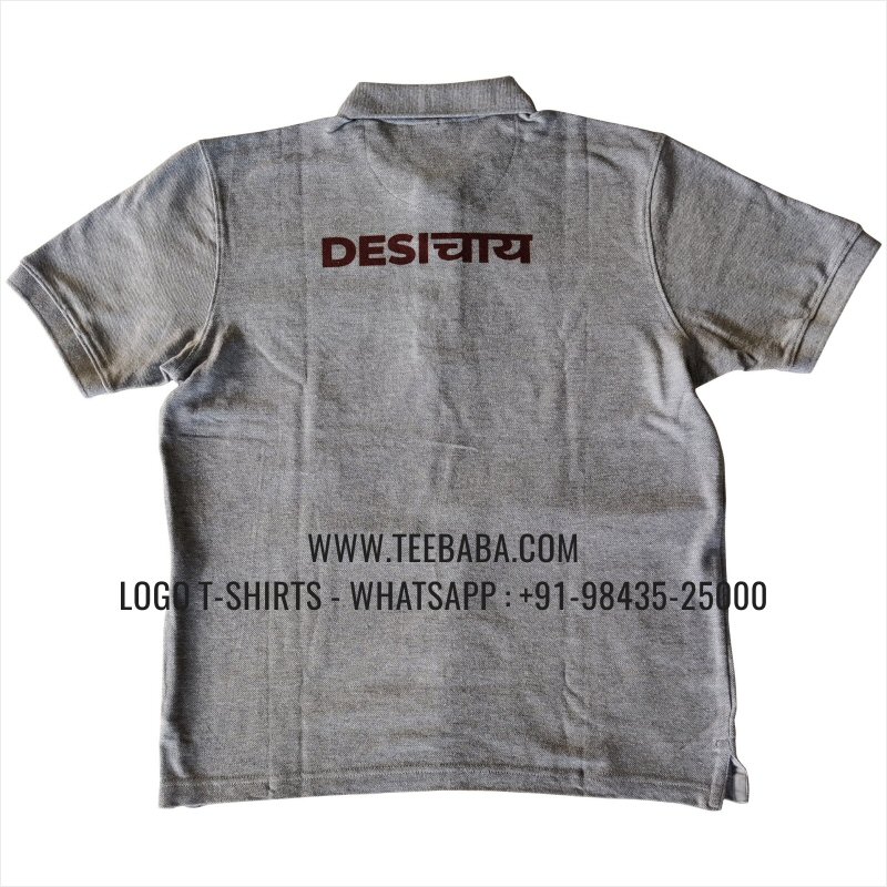 Tea Shop Uniform Collar Polo T-Shirt