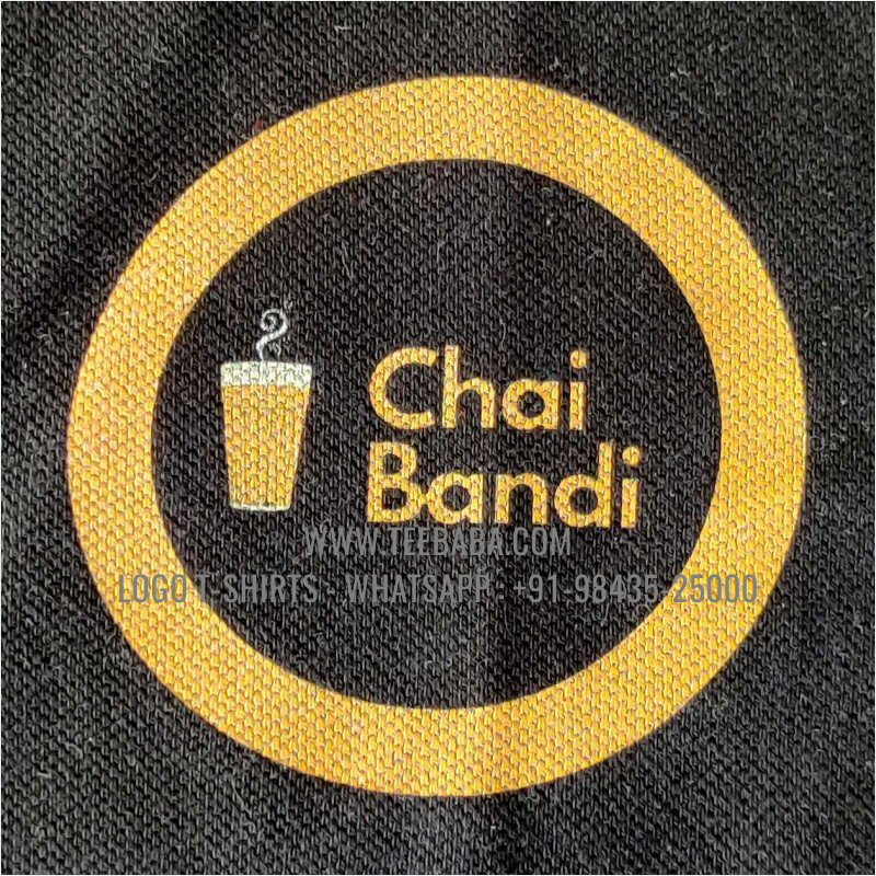 Tea Shop Uniform Collar Polo T-Shirt