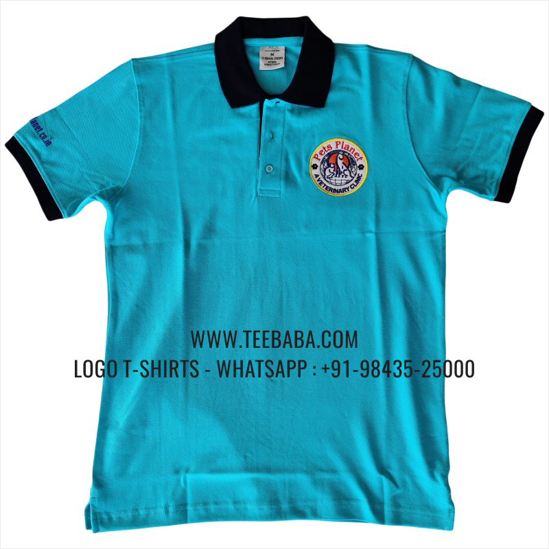 Veterinary Hospital Uniform Collar Polo T-Shirt