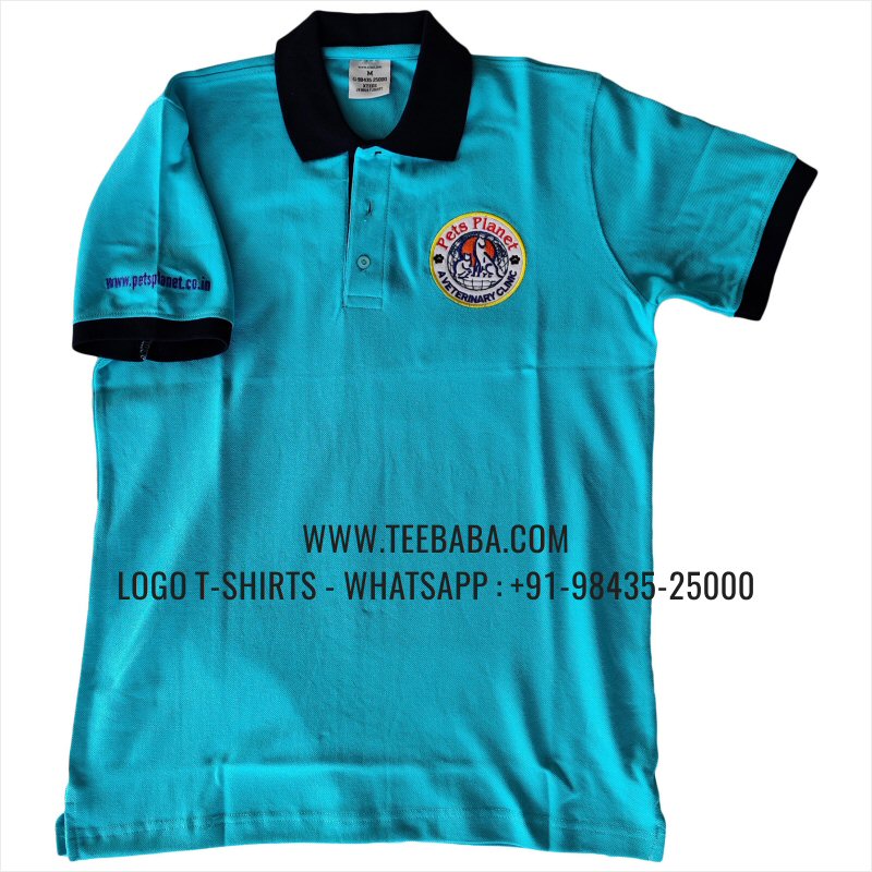 Veterinary Hospital Uniform Collar Polo T-Shirt