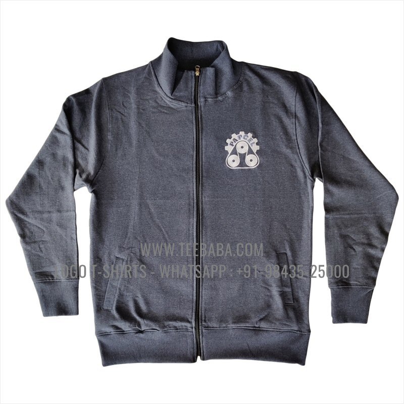 Logo High Neck Zip Sweatshirts