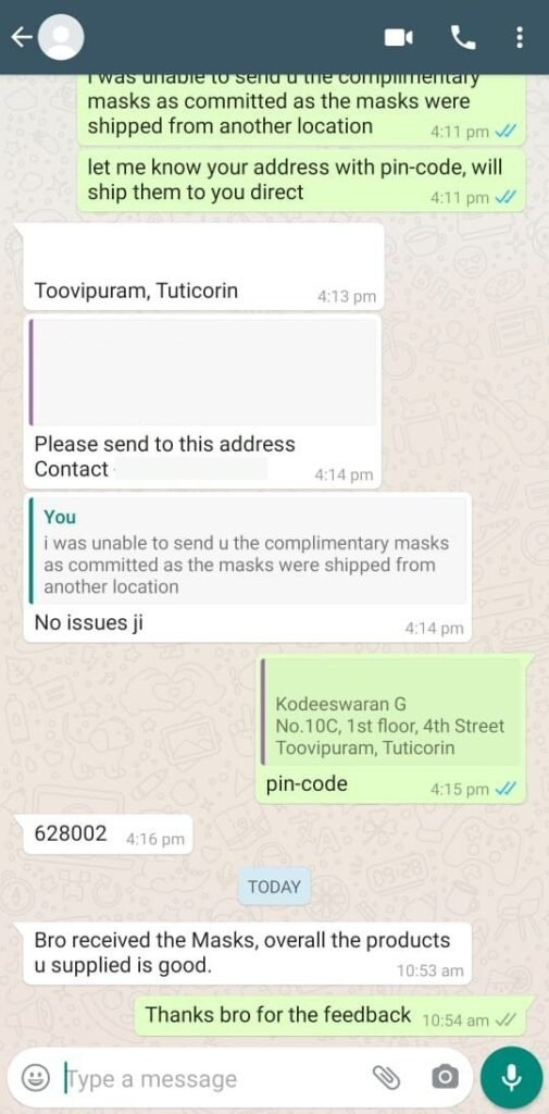 CUSTOMER FEEDBACK 375 156