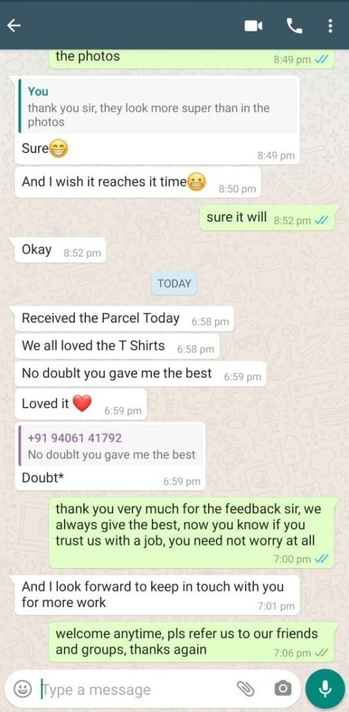 CUSTOMER FEEDBACK 383 164