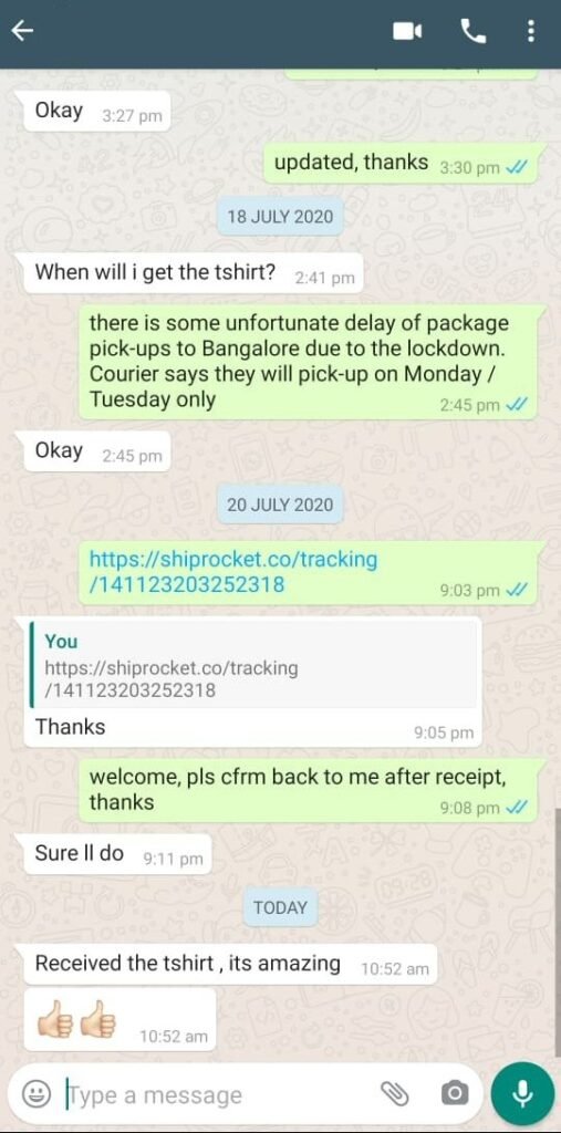 CUSTOMER FEEDBACK 387 168