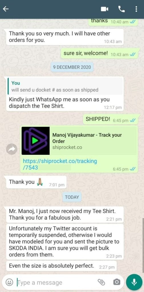 CUSTOMER FEEDBACK 238 217