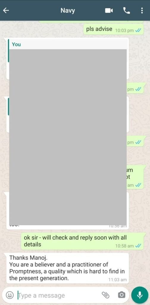 CUSTOMER FEEDBACK 259 238