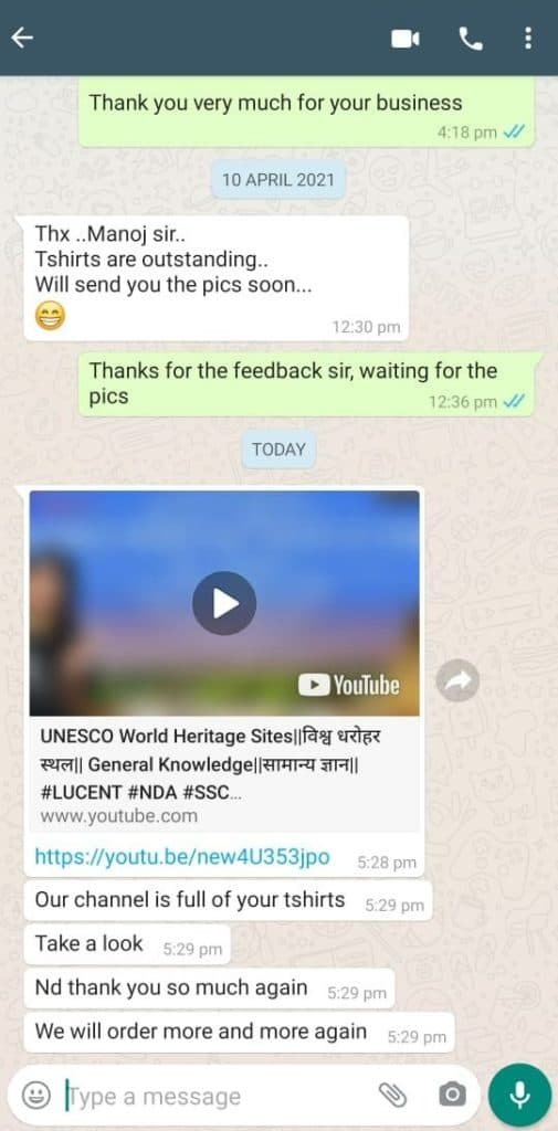 CUSTOMER FEEDBACK 124 301