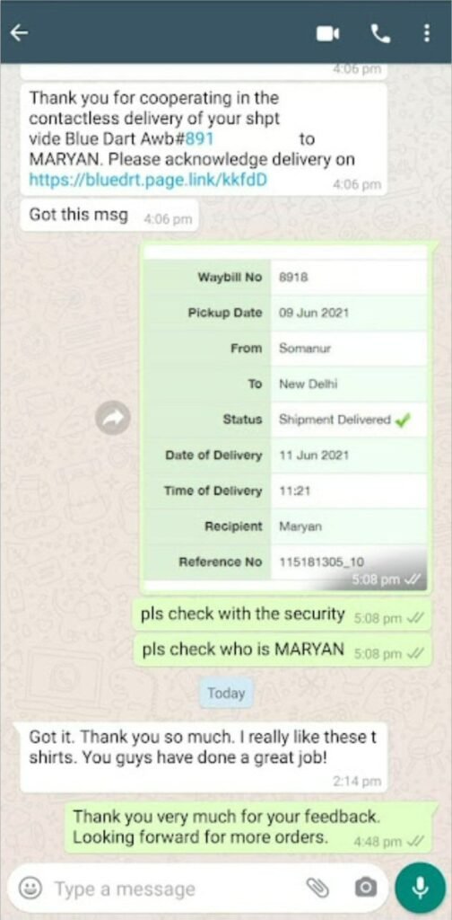 CUSTOMER FEEDBACK 125 302