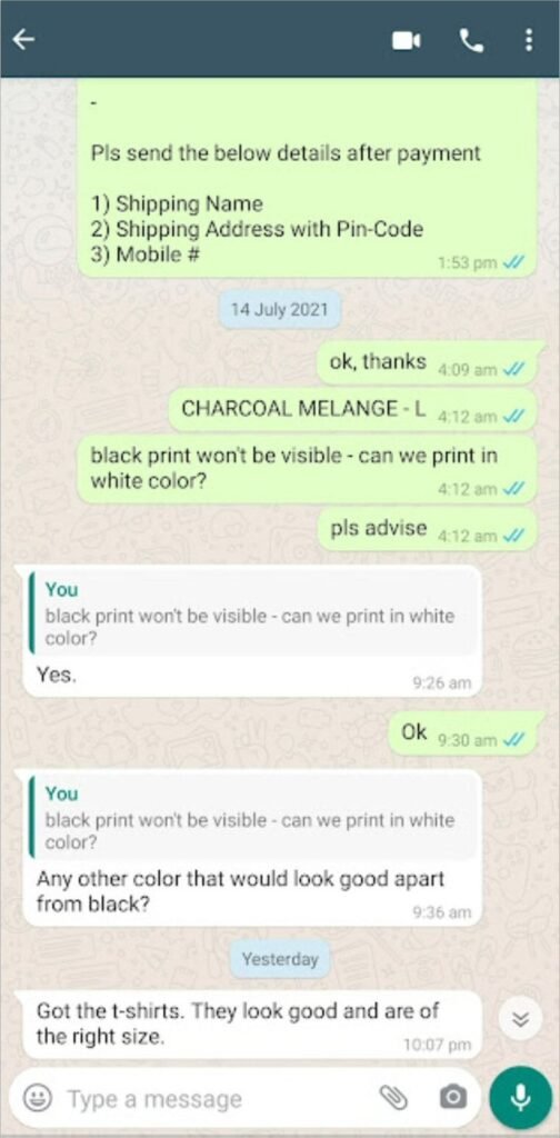 CUSTOMER FEEDBACK 131 308