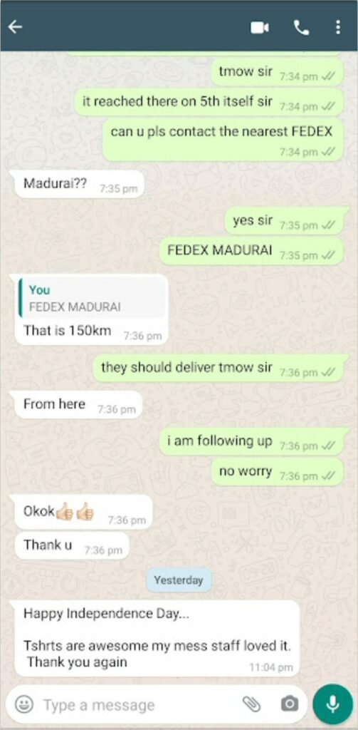 CUSTOMER FEEDBACK 135 312