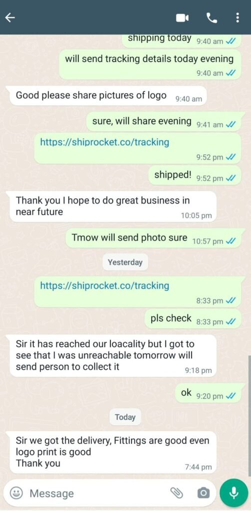 CUSTOMER FEEDBACK 207 384