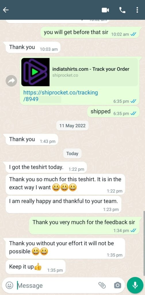 CUSTOMER FEEDBACK 208 385