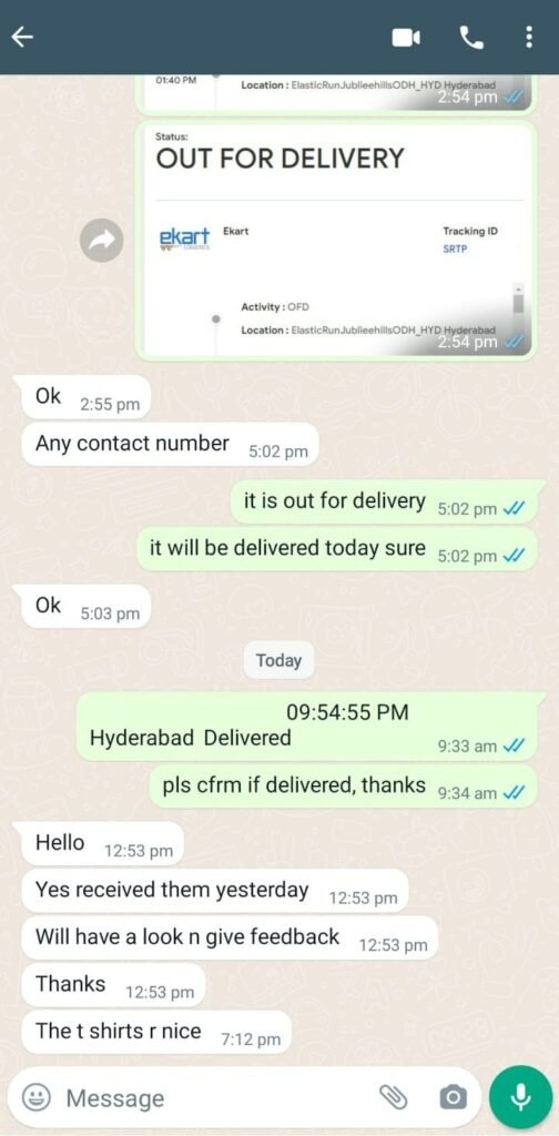 CUSTOMER FEEDBACK 23 398 2