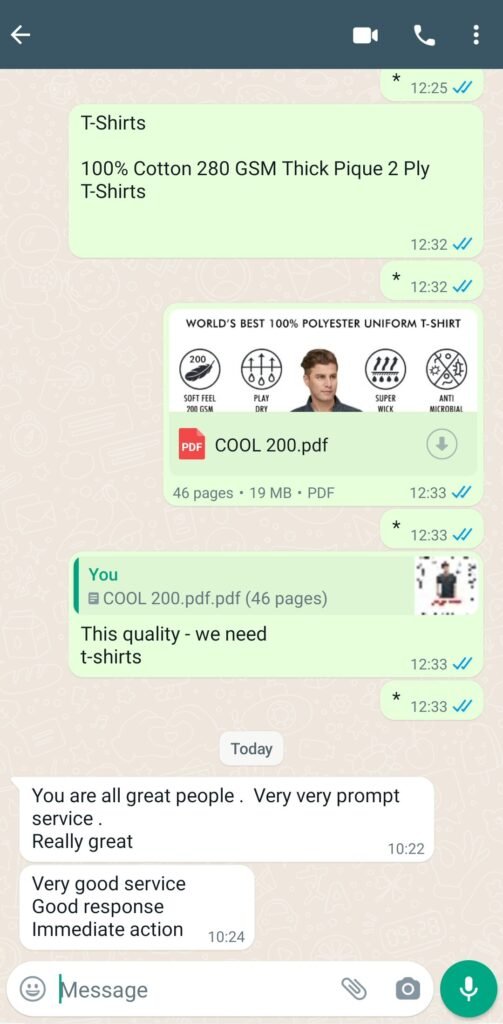 CUSTOMER FEEDBACK 35 410 2