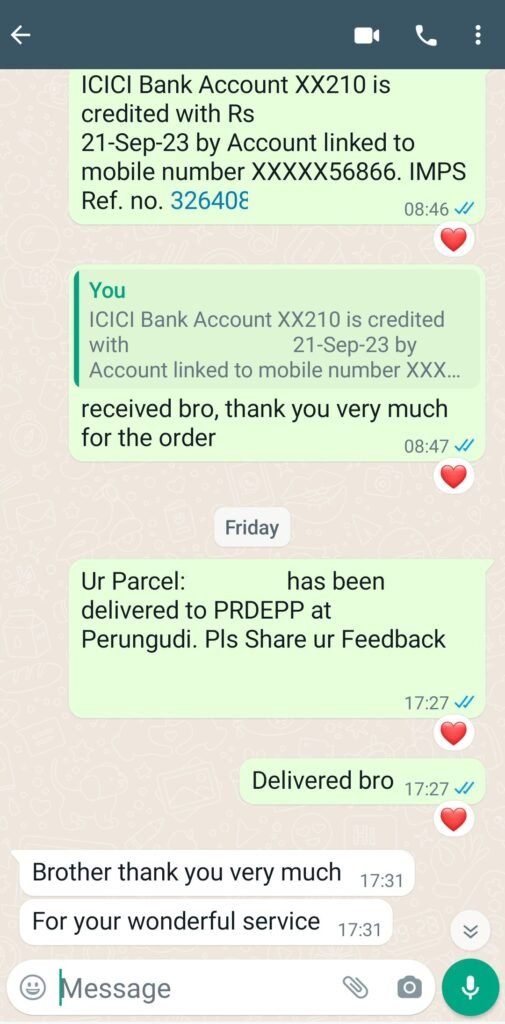 CUSTOMER FEEDBACK 83 458
