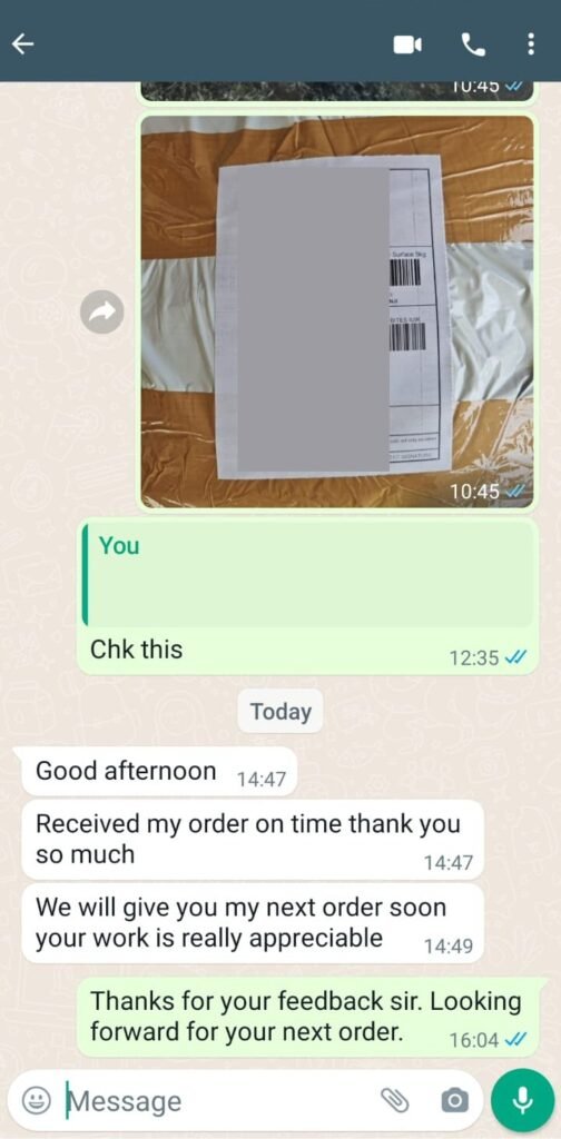 CUSTOMER FEEDBACK 93 468 2