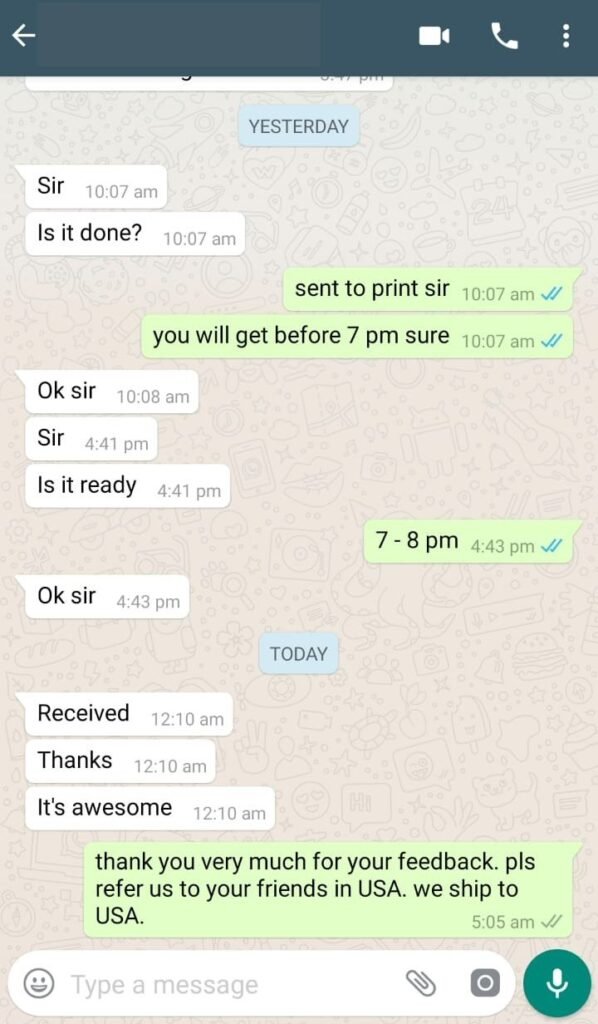 CUSTOMER FEEDBACK 484 67