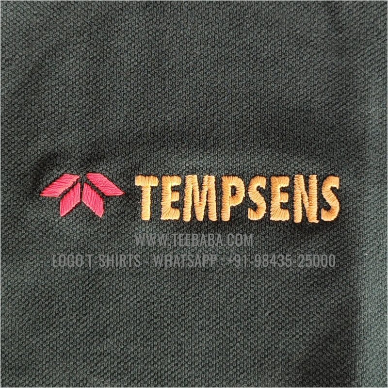 100% Cotton. 240 GSM Thick Pique Airtex Fabric. Bottle Green. Logo Embroidery. Corporate T-Shirt.